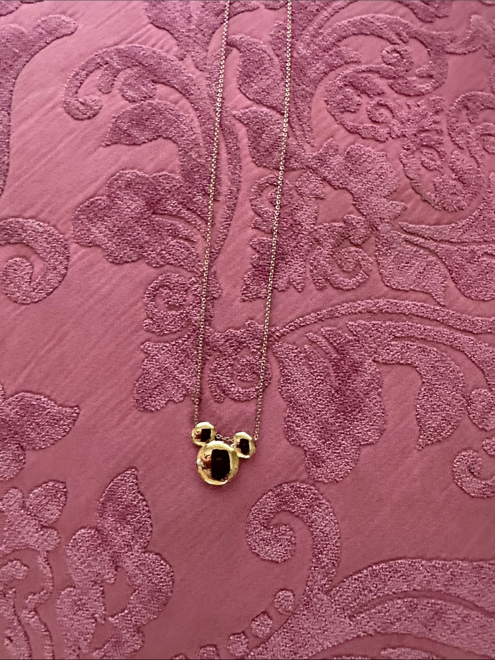 BaubleBar Gold Mickey Mouse Bubble Pendant Necklace NWOT - Picture 4 of 4